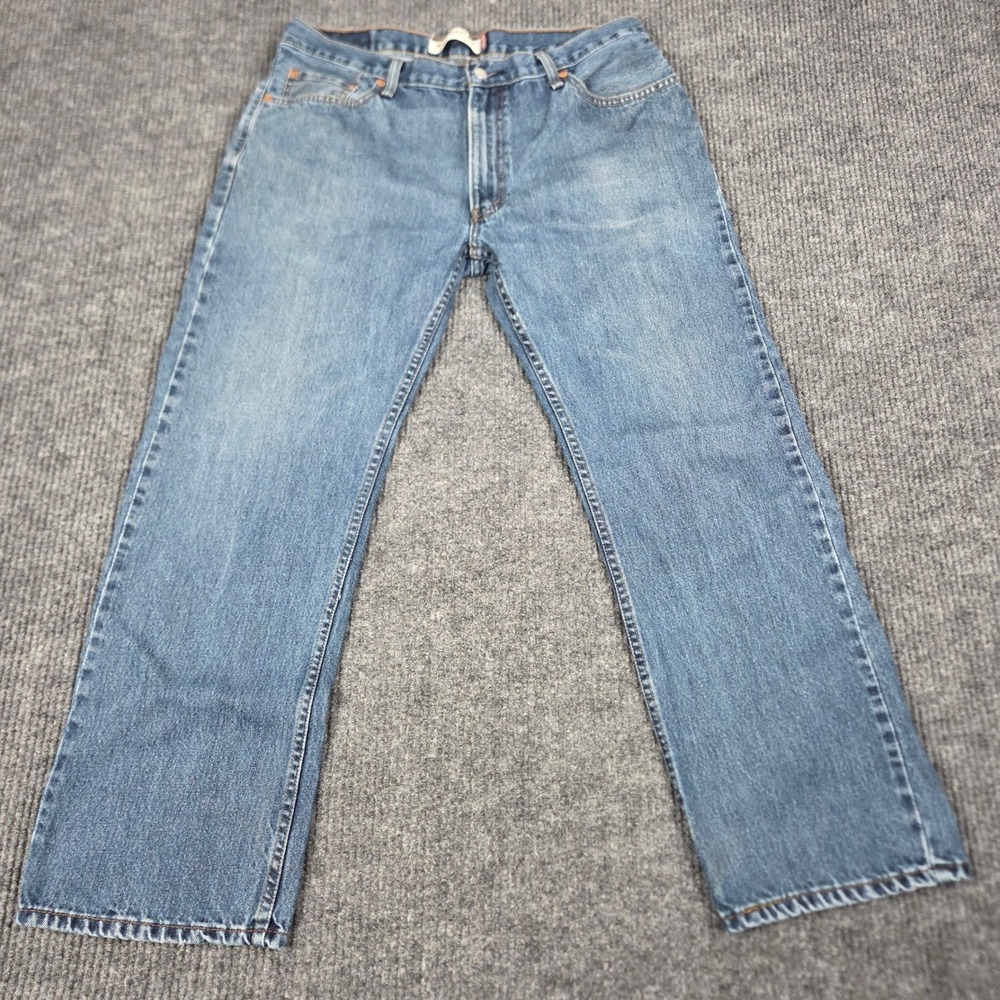 Vintage Levis 505 Mens Straight Fit Jeans Medium Wash Denim 36x30 Cotton 26767‎